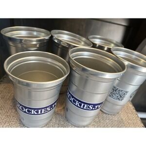 Coors Field Colorado Rockies Aluminum Souvenir Beverage 6 Cups MLB 2025 Club Cup